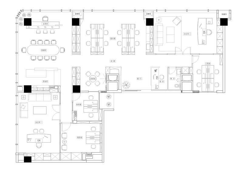 辦公室現(xiàn)代簡約風(fēng)設(shè)計圖 (5)