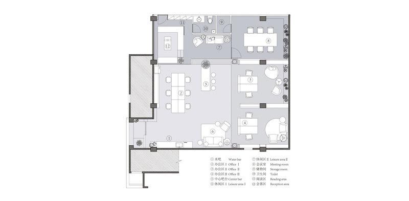 深圳寶安辦公室裝修布置圖設(shè)計(jì)